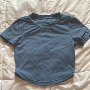 Buffbunny blue crop tee